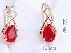 фото Серьги  fallon - (артикул - 18e01715-FF8320)